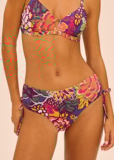 Bas de bikini culotte taille haute 